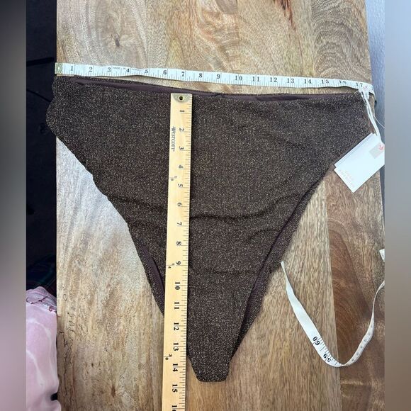 Good American sparkle good waist cheeky bikini bottom size 6 (3xl) - Picture 2 of 3